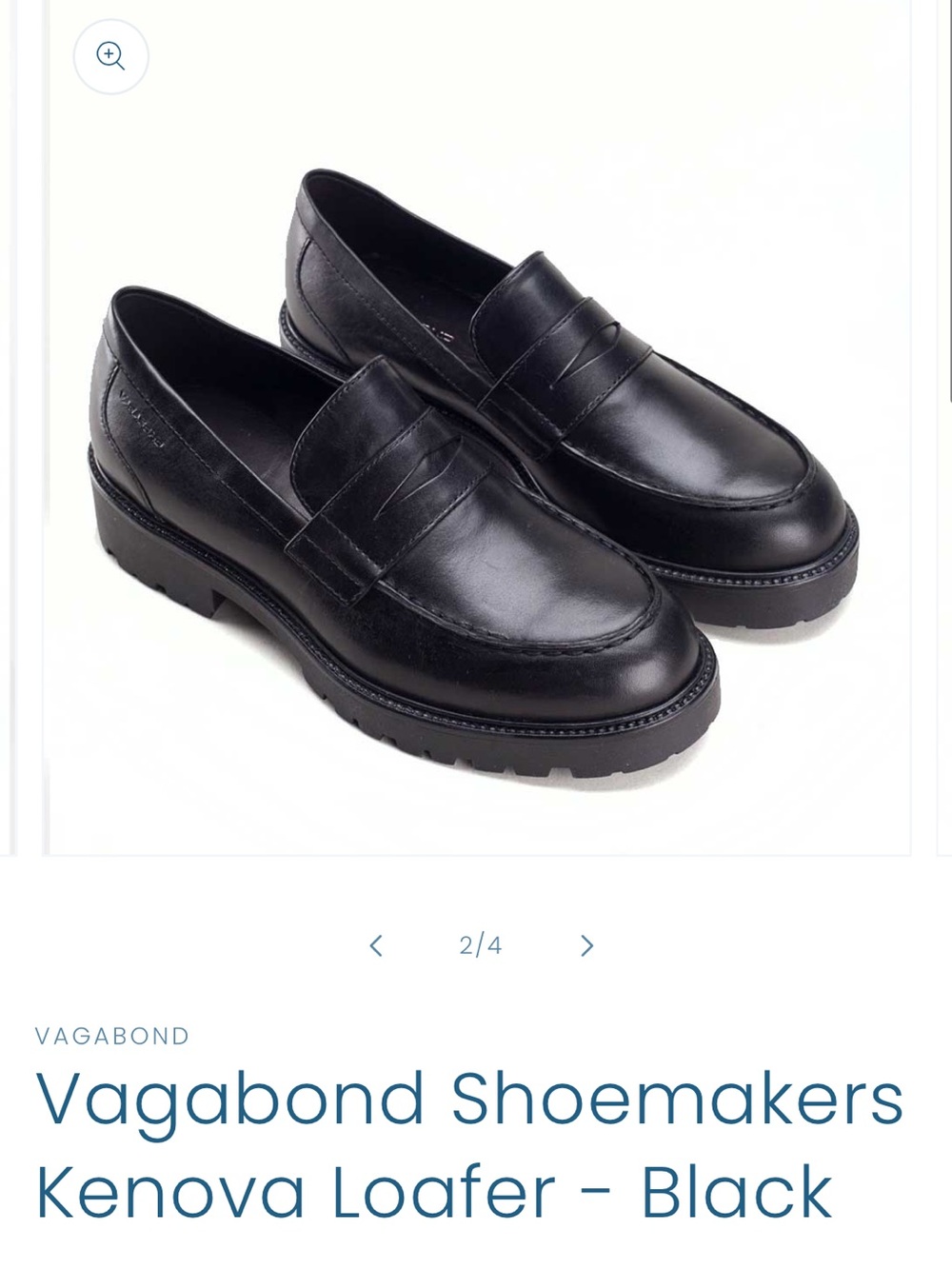Vagabond black loafers